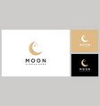 moon logo design template vector image