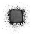 watercolor square of splashes vector image