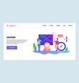 web site design template navigation vector image