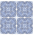 seamless pattern in the form of decorative tiles vector image