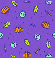 bright halloween cartoon background vector image