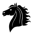 horse head profile icon vector image vector image