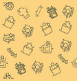 bakery icons set pattern vector image vector image