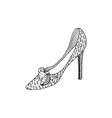 high-heeled shoes for woman fashion footwear vector image vector image