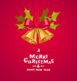 christmas bells vector image vector image