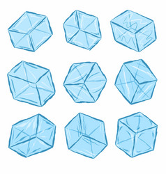 Ice cube character Royalty Free Vector Image - VectorStock