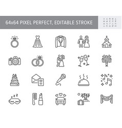 Wedding icons Royalty Free Vector Image - VectorStock