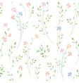 floral seamless pattern flower background vector image