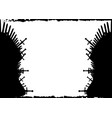 thrones template hand drawn iron throne frame vector image