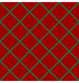 green grid chess board diamond red background vector image