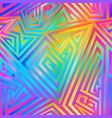 rainbow geometric spiral seamless pattern vector image