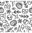 beautiful halloween seamless pattern vector image
