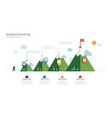 infographic business growth design template vector image