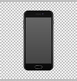 realistic smartphone icon isolated on transparent vector image