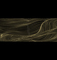 abstract landscape background with black and gold vector image