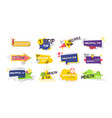 emblems and banners helpful tricks advices quick vector image