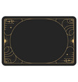 magic frame with art nouveau pattern reverse side vector image