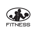 Man and woman of fitness silhouette character Vector Image