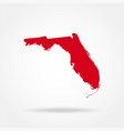 map of the us state florida vector image vector image