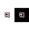 modern and unique letter r initials logo design 3 vector image vector image
