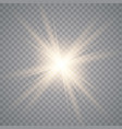 yellow glowing light vector image