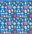 hipster patches elements hand drawn cute vector image
