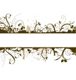 floral grunge vector image