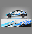 car decal wrap design graphic abstract stripe vector image