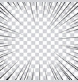 comic book action lines speed manga frame vector image vector image