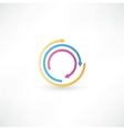 abstract arrow icon vector image vector image
