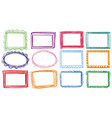 different designs of frames vector image