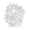 drawing flowers vector image