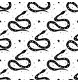 seamless pattern mystical snake with moon vector image vector image