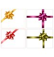 set of colored bows vector image vector image