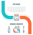 website banner and landing page organic vector image