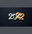 happy new 2022 year vector image vector image