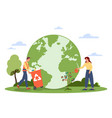 save planet concept vector image vector image