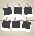 vintage photo frame design element vector image