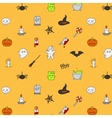 halloween flat pattern soft color vector image vector image