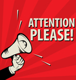 megaphone hand business concept vector image