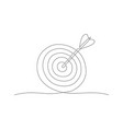 target one line drawing in line vector image vector image
