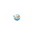 beach apartment logo icon vector image
