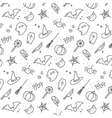 halloween flat pattern gray vector image