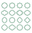 islamic vintage shapes lines frames ornate badges vector image