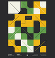 neomodern poster design layout with abstract vector image vector image