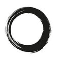 brush strokes circles of paint on white vector image