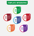 modern infographic template vector image
