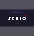 abstract digital modern alphabet fonts typography vector image