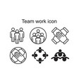 team work icon template black color editable vector image vector image