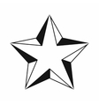 star icon simple style vector image